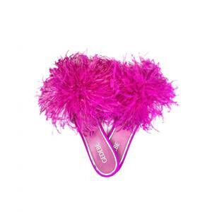 NEW GEDEBE women's lou lou satin flats in fushia